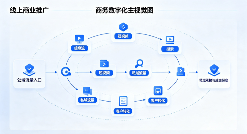 辛集市线上商业推广怎么做？全域流量闭环搭建与低成本转化实战指南